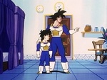 Gohan i Goku po wejściu do Komnaty Ducha i Czasu